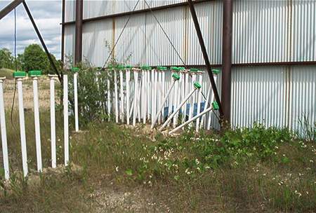 Sundowner Drive-In Theatre - Speaker Poles June 2003 (newer photo)